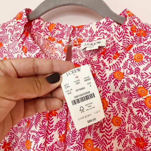 Floral J Crew Midi Dress - Picture 3 of 3